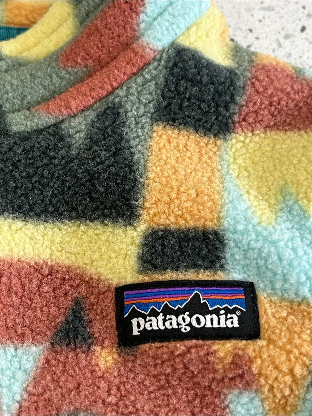 Patagonia Baby Synchilla Fleece Vest - Lofoten Geo Print - Size 5T